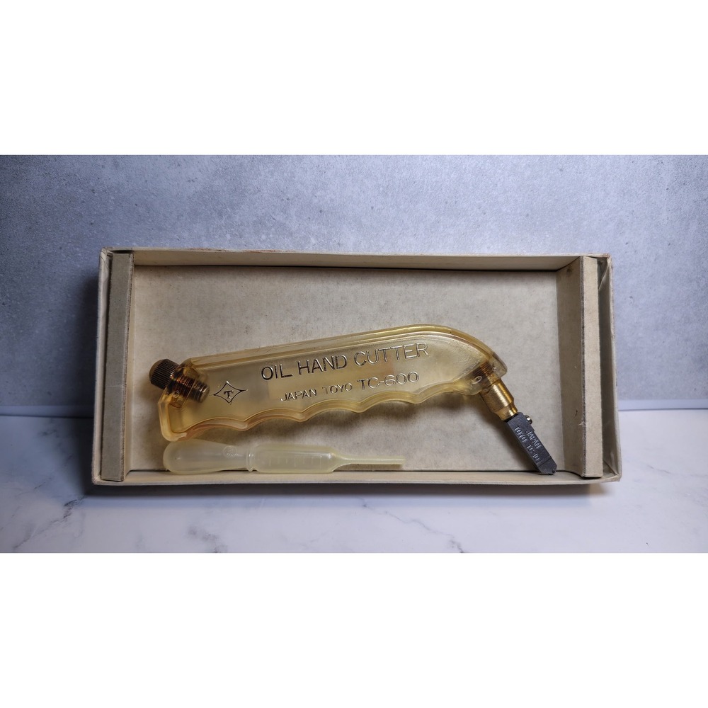 Vintage Toyo TC-600 Pistol Grip Glass Super Cutter - Japan - Original Box